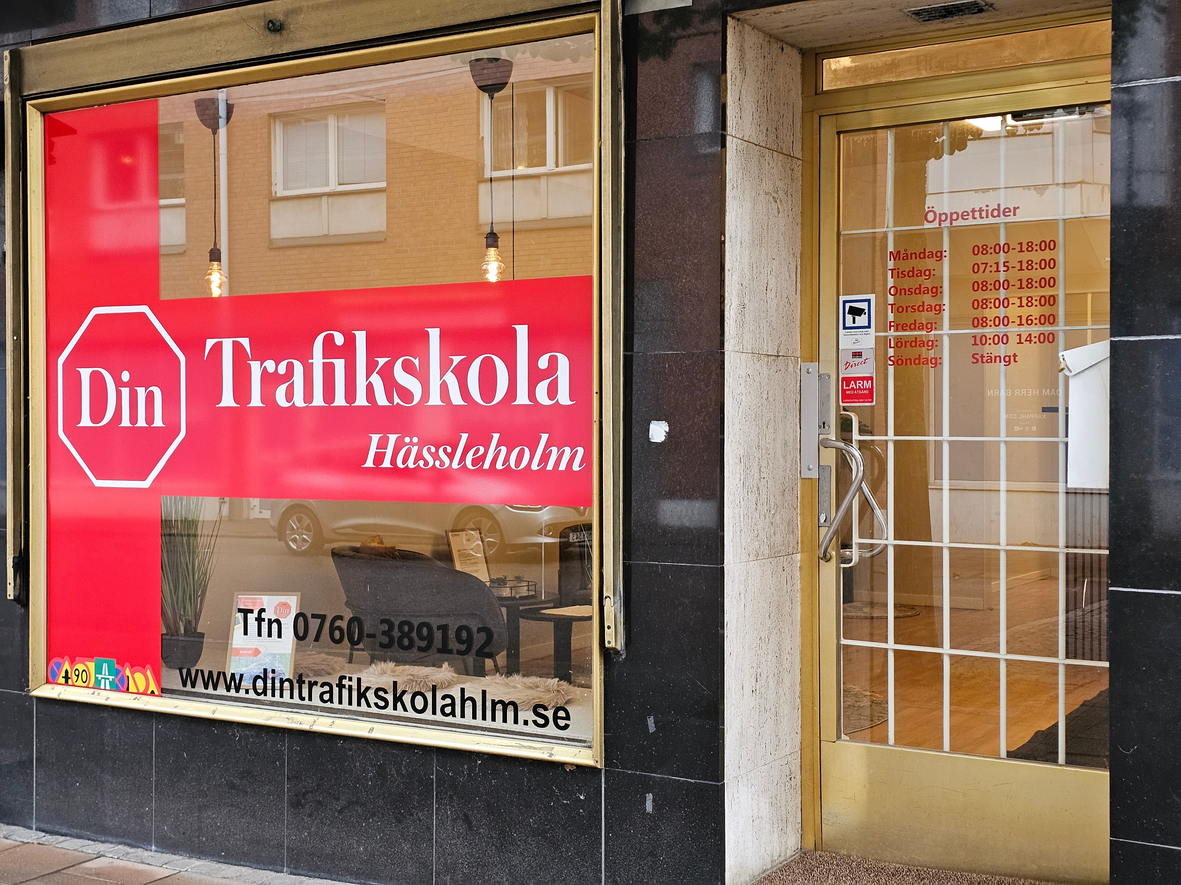 Din Trafikskola Hässleholm lokaler på Östergatan 3a i Hässleholm